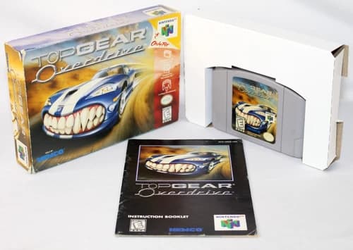 Top Gear Overdrive N64 Nintendo 64 Complete CIB! Good Condition! Rare!