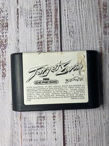 Target Earth (Sega Genesis, 1990) *Cart Only* Authentic Tested Working