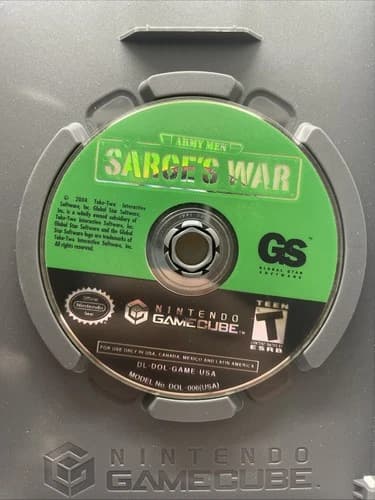 Army Men: Sarge's War (Nintendo Gamecube, 2004) DISC ONLY