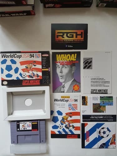 WORLD CUP USA 94 SUPER NINTENDO USA SNES GAME EXCELLENT CON