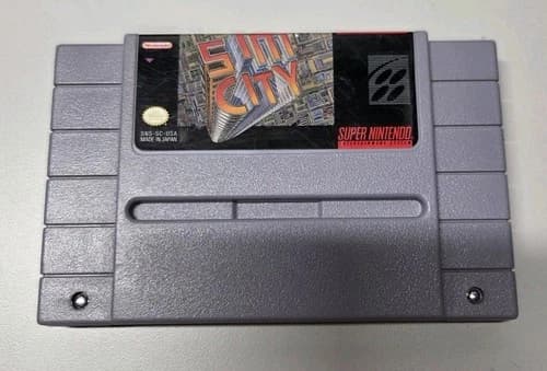 SimCity (Super Nintendo Entertainment System, 1991) *Tested/Saves*