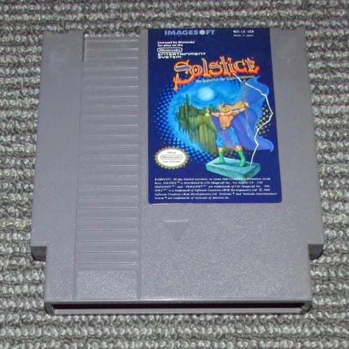 Solstice: The Quest for the Staff of Demnos for Nintendo NES Authentic