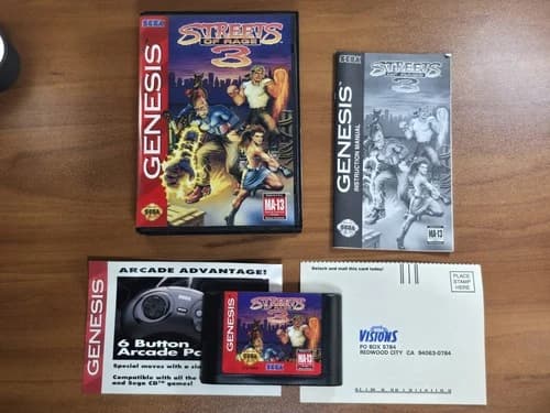 Streets of Rage 3 Sega Genesis • Complete in Box, 100% CIB, Manual, Registration