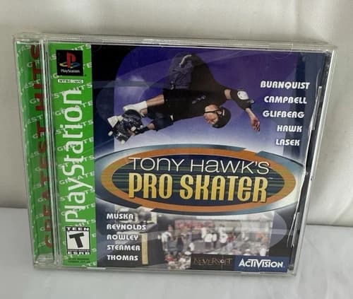 Tony Hawk's Pro Skater (PlayStation 1, 1999) PS1 *CIB WITH REGISTRATION CARD *