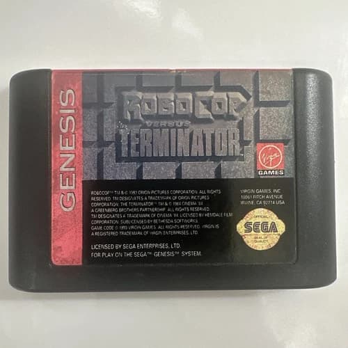 RoboCop vs. The Terminator (Sega Genesis) Cart Only - Tested