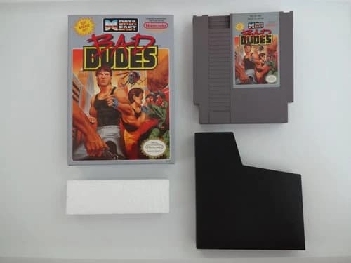 Bad Dudes Complete in Box Nintendo NES CIB