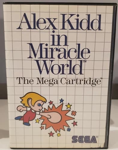 Sega Master System ALEX KIDD IN MIRACLE WORLD Game SMS