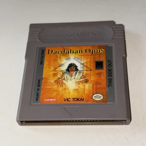 Nintendo Game Boy Daedalian Opus Cartridge Authentic Tested Works