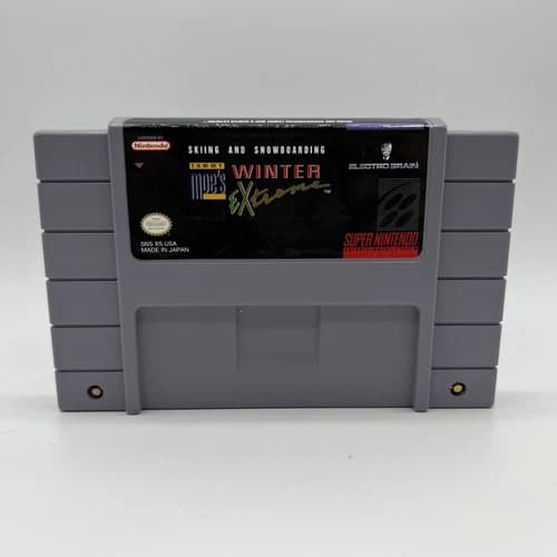 SNES Skiing And Snowboarding Tommy Moe’s Winter Extreme Authentic Nintendo 1994