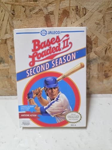 Bases Loaded II 2 Second Season Complete in Box CIB (Nintendo, NES 1990) Tested