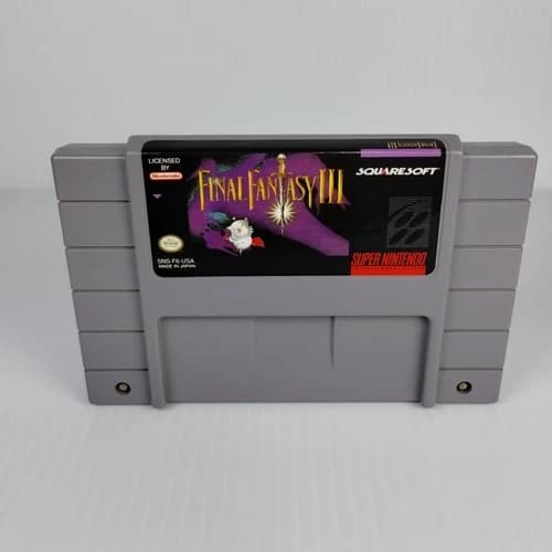 Final Fantasy III (Super Nintendo SNES) Cart Only - Tested - Free Shipping
