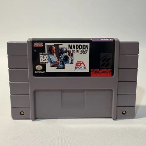Madden NFL 96 Super Nintendo SNES EA Sports Football Video Game Cartridge