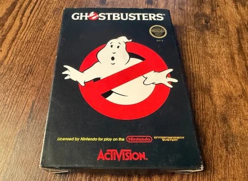 circle seal Ghostbusters complete in box nintendo nes game