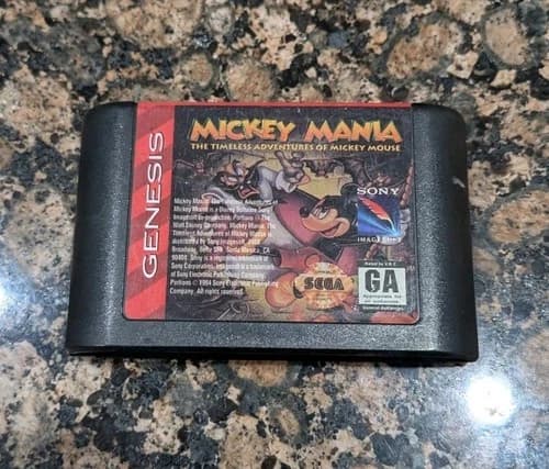 Mickey Mania Timeless Adventures of Mickey Mouse Sega Genesis - Cartridge Only