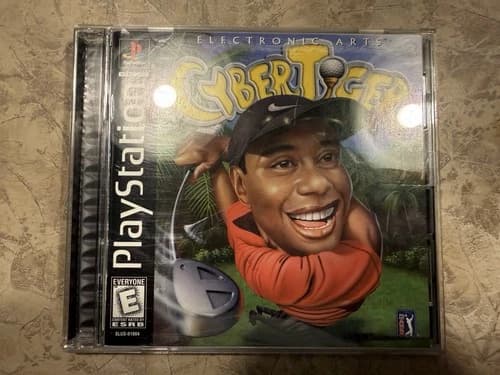 CyberTiger (Sony PlayStation 1 1999) PS1 Complete w Manual CIB Cyber Tiger Woods