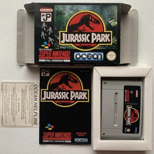 Snes Jurassic Park Boxed Complete Super Nintendo