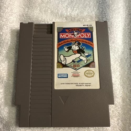 Monopoly -- NES Nintendo Authentic Original Game Tested Cleaned