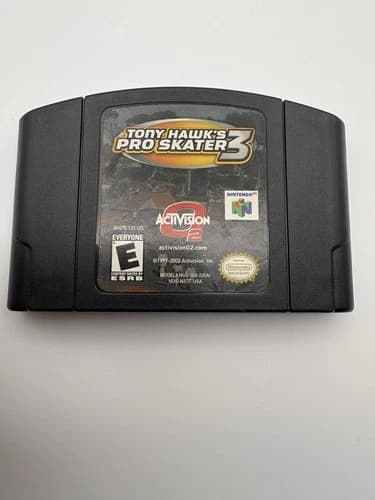 Tony Hawks Pro Skater 3 Nintendo 64 N64 Authentic Cartridge Only - Tested CLEAN