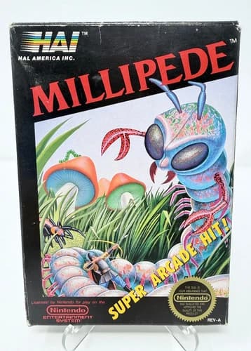Millipede (Nintendo Entertainment System, 1988) CIB- TESTED & WORKS