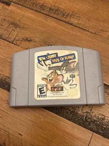 TOM and JERRY in Fists of Furry Nintendo 64 N64 Authentic Cleaned Tested Rare