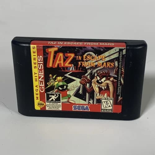 SEGA Taz in Escape From Mars (Sega Genesis, 1994) Cartridge Only