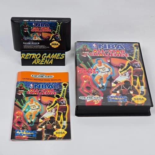 NBA All-Star Challenge (Sega Genesis) CIB COMPLETE