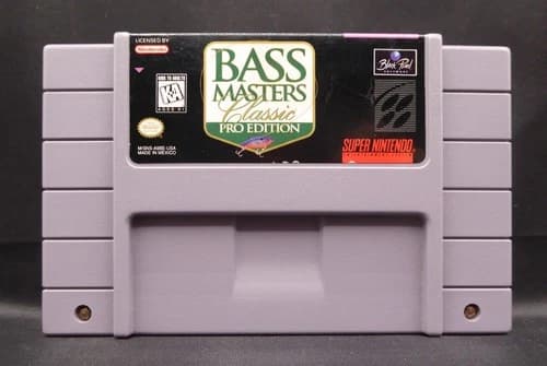 BASS MASTERS CLASSIC: PRO EDITION SNES Super Nintendo Cartridge Clean