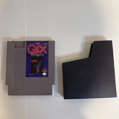 Qix Nintendo NES Cartridge - Authentic, Cleaned, and Tested