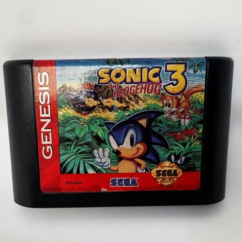 Sonic The Hedgehog 3 (Sega Genesis, 1994) Authentic Cartridge: Tested & Works