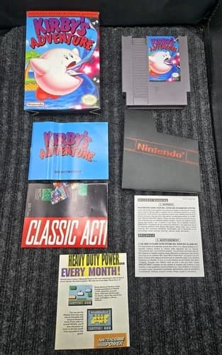 Kirby's Adventure (Nintendo Entertainment System, 1993) 100% Complete CIB Tested