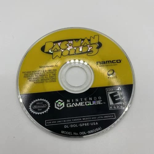 Pac-Man World 3 (Nintendo GameCube, 2005) Disc Only Tested And Working