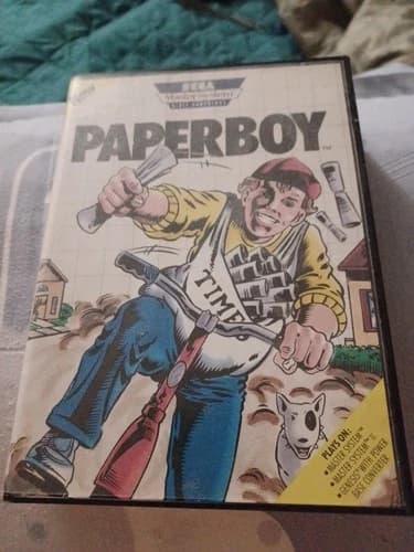 Paperboy ☆☆ Complete CIB (Sega Master System) game Paper Boy by Atari/Tengen