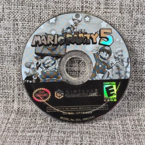 Mario Party 5 (GameCube, 2003) Loose Game Tested Working Resurfaced