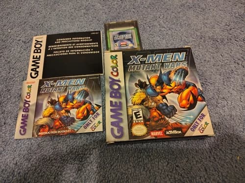 (CIB) X-Men: Mutant Wars (Nintendo Gameboy Color GBC) (2000)