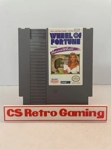 Wheel of Fortune Vanna White (Nintendo NES) Authentic Cleaned Tested Working