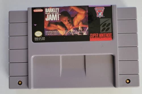 Barkley SHUT UP AND JAM! Super Nintendo SNES -Tested - Original Authentic