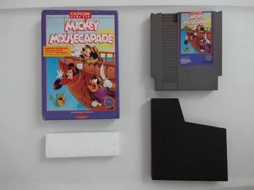 Mickey Mousecapade Complete in Box Nintendo NES CIB