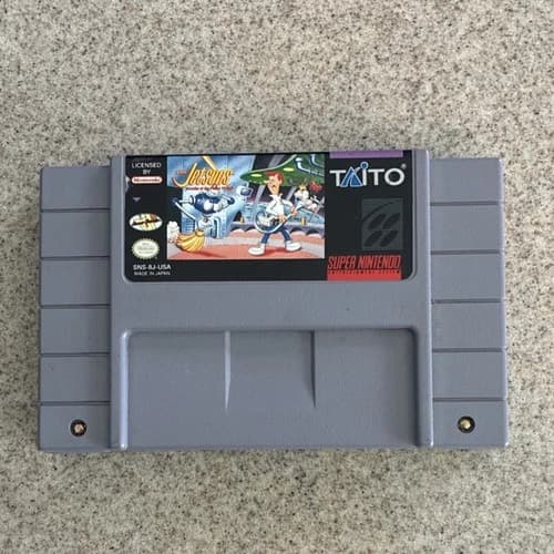 The Jetsons: Invasion of the Planet Pirates SNES Cartridge. Authentic and Tested