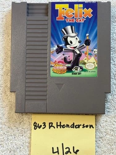 Felix the Cat Nintendo Entertainment System NES Cartridge