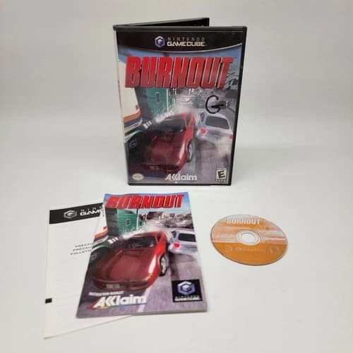 Burnout (Nintendo GameCube, 2002) - Complete w/ Manual - Resurfaced