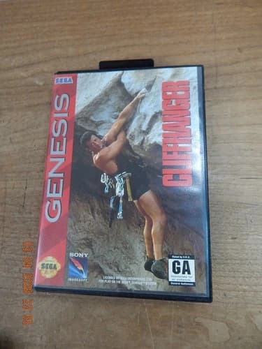 Cliffhanger Sega Genesis Complete CIB w Manual!! Authentic! Tested and Working