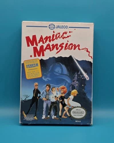 Maniac Mansion (Nintendo NES) CIB, Tested & Working