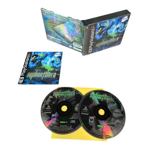 Sony PlayStation 1 PS1 CIB Complete TESTED Syphon Filter 2 BL CF