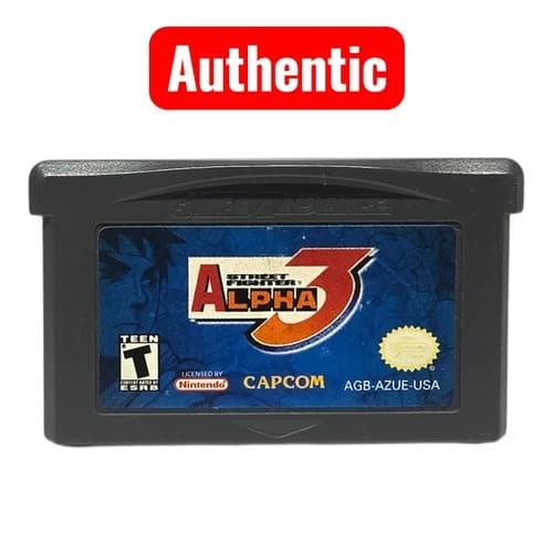 Street Fighter Alpha 3 (Nintendo Game Boy Advance, 2002) GBA Authentic K35