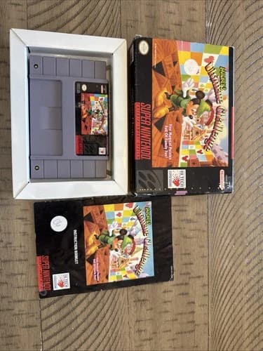 Mickey's Ultimate Challenge Nintendo Snes Authentic Complete CIB