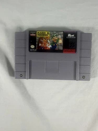 Mario Is Missing! Super Nintendo SNES