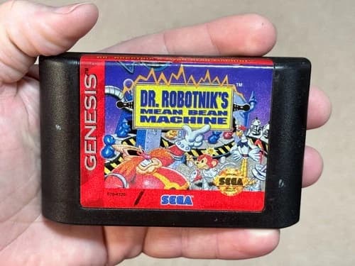 Dr Robotnik's Mean Bean Machine - Authentic (Sega Genesis) Game Cartridge
