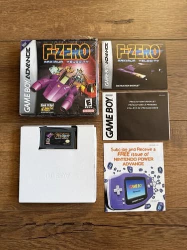 F-Zero: Maximum Velocity (Nintendo Game Boy Advance, 2001) W/Box Manual - Tested