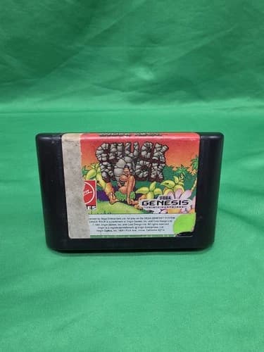 Chuck Rock (Sega Genesis, 1991) Cart Only. Tested. Authentic.