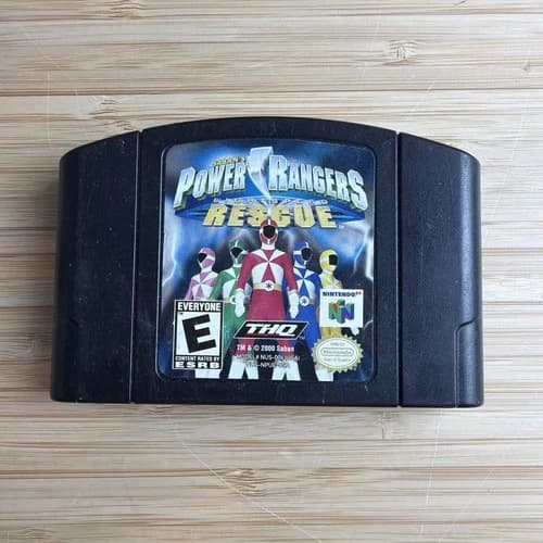 Power Rangers Lightspeed Rescue (Nintendo 64 N64, 2000) Genuine OEM Authentic